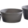 Libis Plant Bowl With Saucer, SM – Anthracite